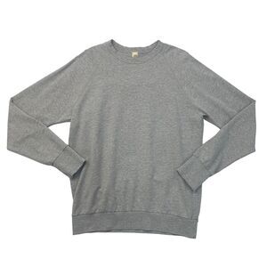 Swet Tailor Sweatshirt Mens L Large Grey Cuffed Sleeve Hem Cotton Blend Made USA